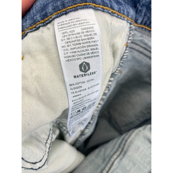 Signature Levi Strauss & Co Jeans Mens Blue Light Wash Bootcut Denim Pants 36x30 - Picture 9 of 10